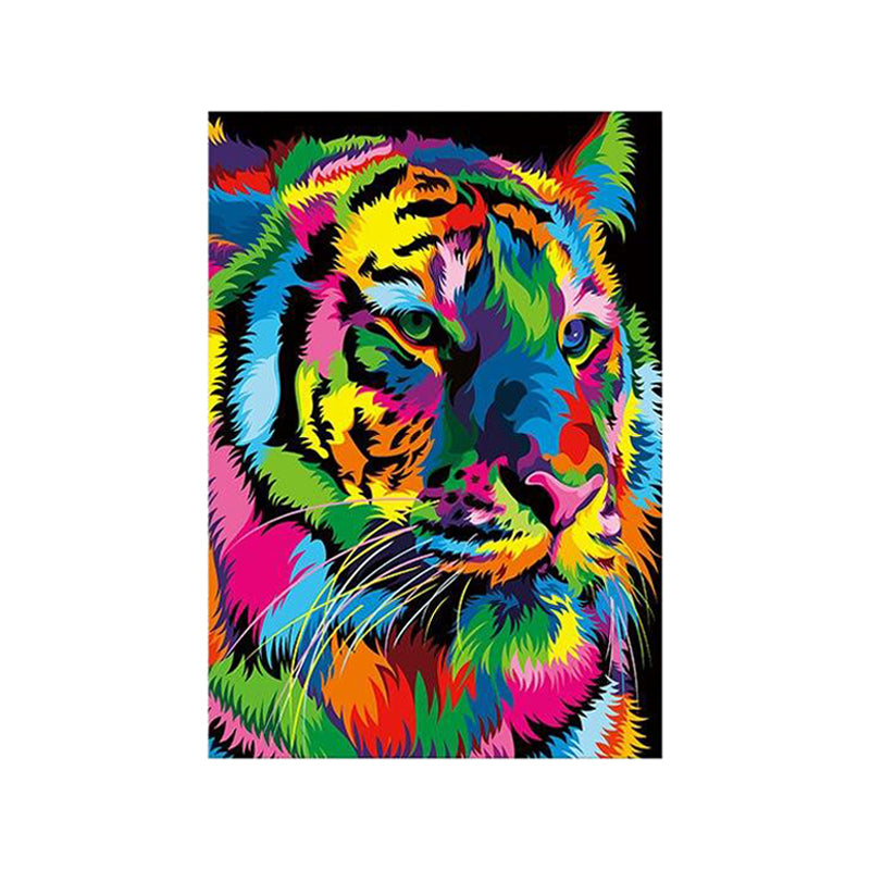 Tableau pop art tigre Couleur multicolore Pier Import